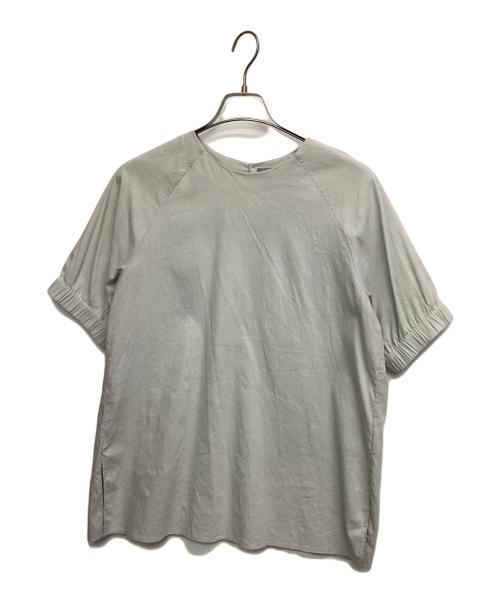 theory luxe（セオリーリュクス）theory luxe (セオリーリュクス) リネン混ブラウス Crisp Linen Berenice グレー サイズ:38の古着・服飾アイテム