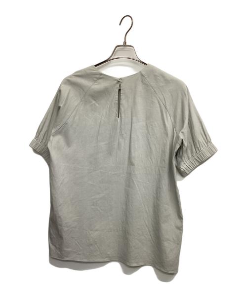 theory luxe（セオリーリュクス）theory luxe (セオリーリュクス) リネン混ブラウス Crisp Linen Berenice グレー サイズ:38の古着・服飾アイテム