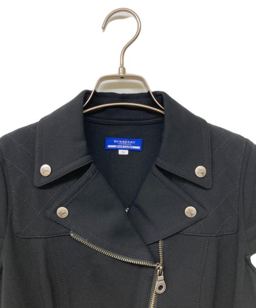 BURBERRY BLUE LABEL（バーバリーロンドンブルーレーベル）BURBERRY BLUE LABEL (バーバリーロンドンブルーレーベル) フレンチスリーブダブルワンピース ブラック サイズ:38の古着・服飾アイテム