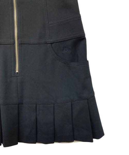 BURBERRY BLUE LABEL（バーバリーロンドンブルーレーベル）BURBERRY BLUE LABEL (バーバリーロンドンブルーレーベル) フレンチスリーブダブルワンピース ブラック サイズ:38の古着・服飾アイテム