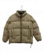 OGAWAオガワ）の古着「リバーシブルダウンジャケット」｜ベージュ×カーキ
