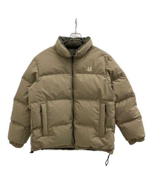 OGAWA（オガワ）OGAWA (オガワ) リバーシブルダウンジャケット ベージュ×カーキ サイズ:SIZE Lの古着・服飾アイテム