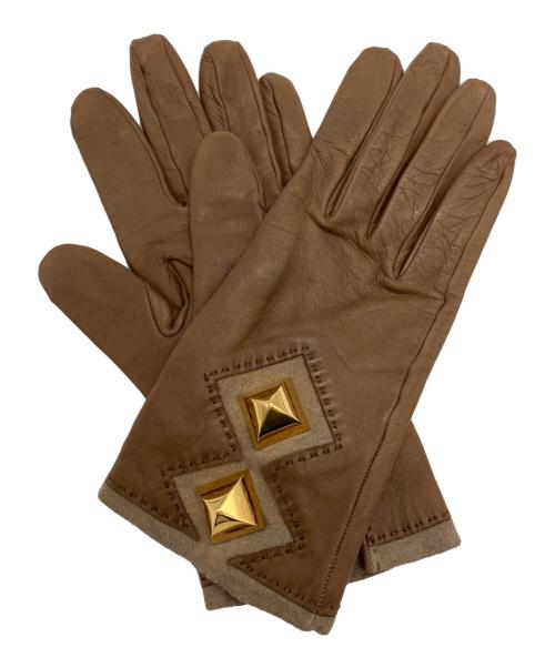 HERMES（エルメス）HERMES (エルメス) レザーグローブの古着・服飾アイテム