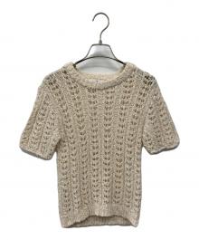 LE（エルイー）の古着「MARY CROCHET KNIT プルオーバー」｜アイボリー