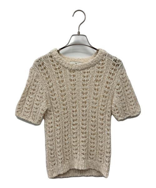 LE（エルイー）le (エルイー) MARY CROCHET KNIT プルオーバー アイボリー サイズ:表記無しの古着・服飾アイテム