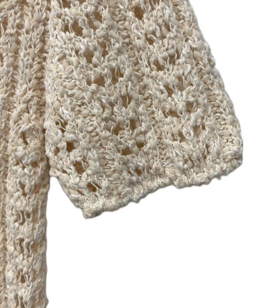 LE（エルイー）le (エルイー) MARY CROCHET KNIT プルオーバー アイボリー サイズ:表記無しの古着・服飾アイテム