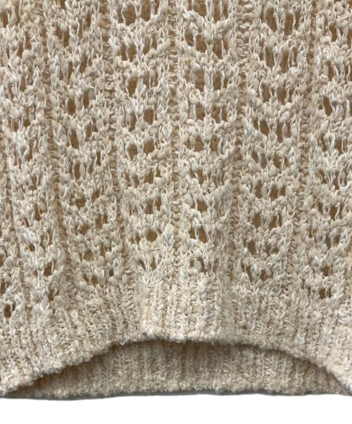 LE（エルイー）le (エルイー) MARY CROCHET KNIT プルオーバー アイボリー サイズ:表記無しの古着・服飾アイテム