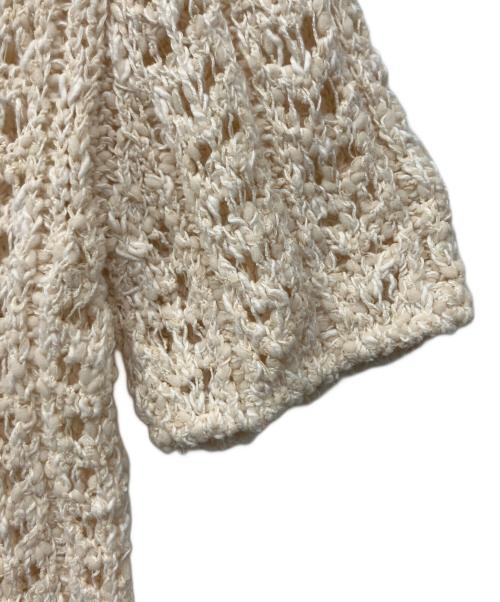 LE（エルイー）le (エルイー) MARY CROCHET KNIT プルオーバー アイボリー サイズ:表記無しの古着・服飾アイテム