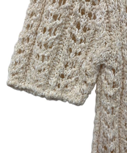 LE（エルイー）le (エルイー) MARY CROCHET KNIT プルオーバー アイボリー サイズ:表記無しの古着・服飾アイテム