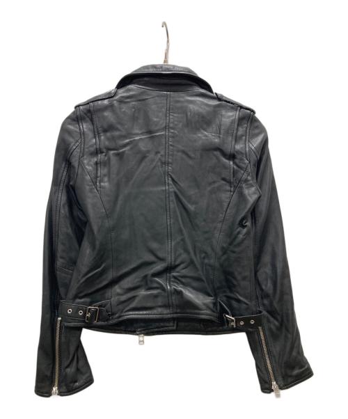 allureville（アルアバイル）allureville (アルアバイル) ラムレザーライダース ブラック サイズ:Mの古着・服飾アイテム