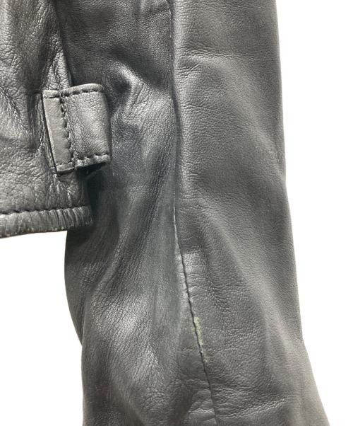 allureville（アルアバイル）allureville (アルアバイル) ラムレザーライダース ブラック サイズ:Mの古着・服飾アイテム