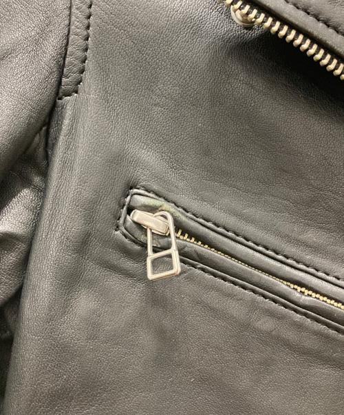 allureville（アルアバイル）allureville (アルアバイル) ラムレザーライダース ブラック サイズ:Mの古着・服飾アイテム