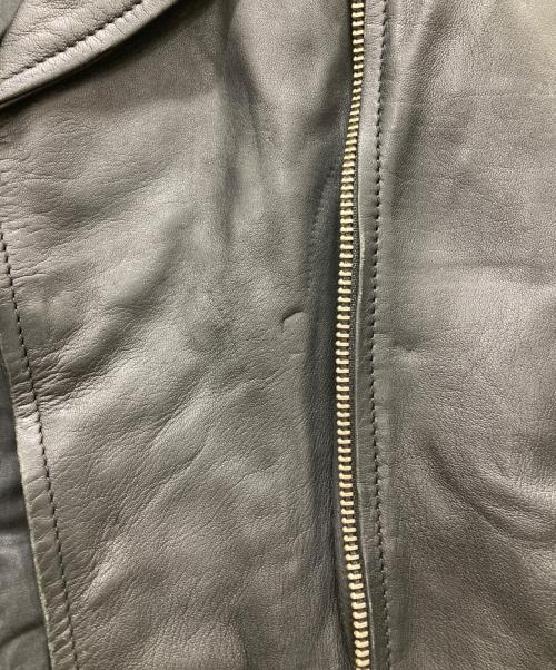 allureville（アルアバイル）allureville (アルアバイル) ラムレザーライダース ブラック サイズ:Mの古着・服飾アイテム