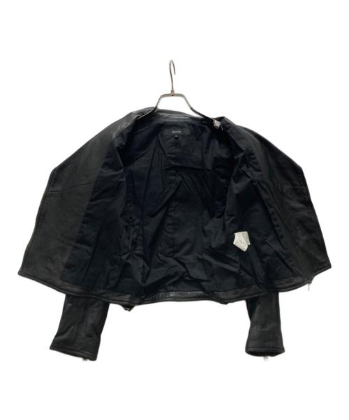 allureville（アルアバイル）allureville (アルアバイル) ラムレザーライダース ブラック サイズ:Mの古着・服飾アイテム