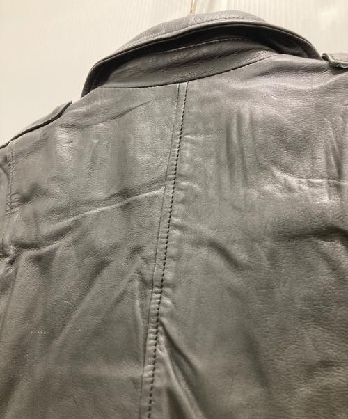 allureville（アルアバイル）allureville (アルアバイル) ラムレザーライダース ブラック サイズ:Mの古着・服飾アイテム