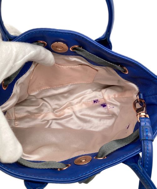 repetto（レペット）repetto (レペット) 2WAYショルダーバッグ ブルーの古着・服飾アイテム