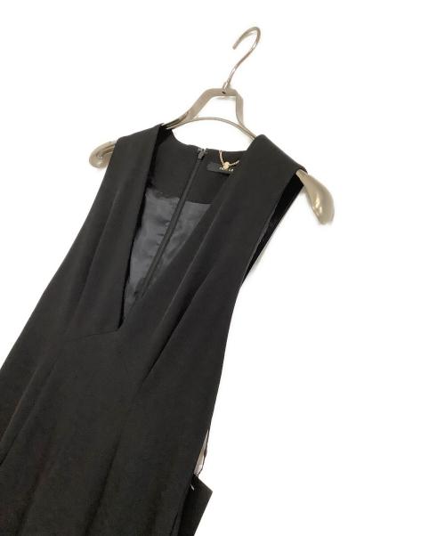FRAY ID（フレイ アイディー）FRAY ID (フレイ アイディー) V neck Dress ブラック サイズ:1 未使用品の古着・服飾アイテム
