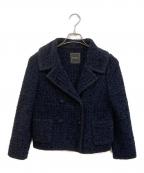 FOXEYフォクシー）の古着「サマーツィードジャケット」｜ミッドナイトブルー