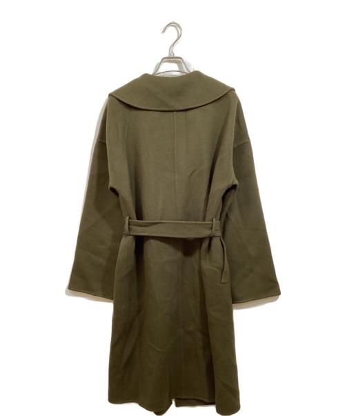 FOXEY BOUTIQUE（フォクシー ブティック）FOXEY BOUTIQUE (フォクシー ブティック) カシミヤガウンコート オリーブ サイズ:Freeの古着・服飾アイテム