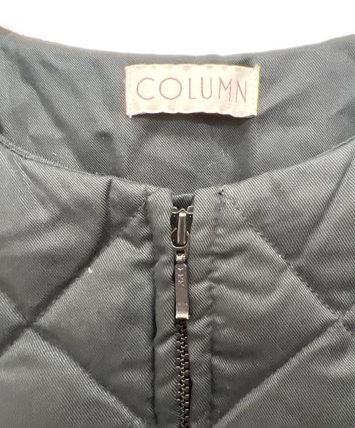 COLUMN（コラム）COLUMN (コラム) キルティングダウンコート ブラック サイズ:36の古着・服飾アイテム