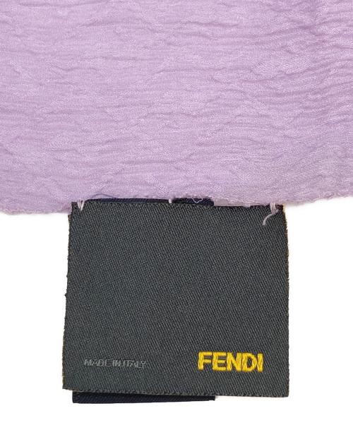 FENDI（フェンディ）FENDI (フェンディ) ズッカジャガードシルクストール パープルの古着・服飾アイテム