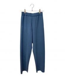 AURALEE（オーラリー）の古着「WOOL RECYCLE POLYESTER HIGH GAUGE KNIT PANTS A24SP02HS」｜ブルー