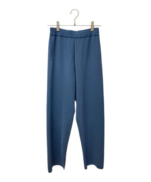 AURALEE（オーラリー）AURALEE (オーラリー) WOOL RECYCLE POLYESTER HIGH GAUGE KNIT PANTS A24SP02HS ブルー サイズ:1の古着・服飾アイテム