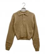 AURALEEオーラリー）の古着「BRUSHED SUPER KID MOHAIR KNIT」｜ベージュ