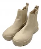 Snidelスナイデル）の古着「Vibramサイドゴアブーツ」｜ベージュ