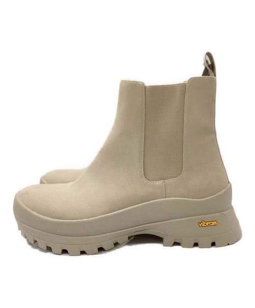Snidel（スナイデル）Snidel (スナイデル) Vibramサイドゴアブーツ ベージュ サイズ:Lの古着・服飾アイテム