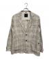 T-JACKET By TONELLO（ティージャケット バイ トネッロ）の古着「ウィンドペンシルク麻 2ボタンイージージャケット」｜ベージュ