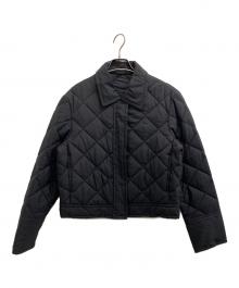 JOSEPH（ジョゼフ）の古着「シルキーキルティングショートブルゾン」｜ブラック