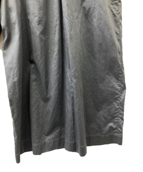 ATON（エイトン）ATON (エイトン) MICRO COTTON SATIN OVERALL チャコールグレー サイズ:00の古着・服飾アイテム