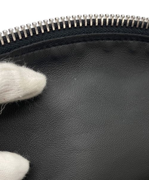 Acne studios（アクネ ストゥディオス）Acne studios (アクネ ストゥディオス) モノグラムパッチワークハンドバッグ インディゴ×ベージュの古着・服飾アイテム