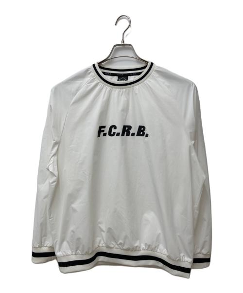 F.C.R.B.（エフシーレアルブリストル）F.C.R.B. (エフシーレアルブリストル) AUTHENTIC LOGO RIBBED TRAINING PISTE　FCRB-222009 ホワイト サイズ:Mの古着・服飾アイテム