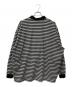 COOTIE (クーティー) Supima Border Oversized L/S Polo ブラック サイズ:LARGE：9000円