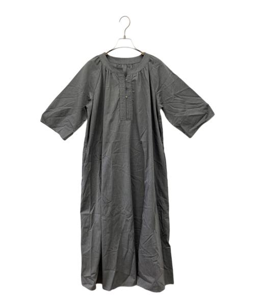 L'EQUIPE（レキップ）L'EQUIPE (レキップ) ハケメブロードワンピース グレー サイズ:38の古着・服飾アイテム