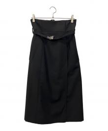 GIVENCHY（ジバンシィ）の古着「ラップスカート」｜ブラック