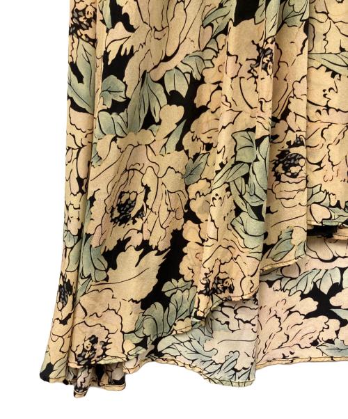 RAEY（レイ）RAEY (レイ) シルクカシュクールワンピース イエロー サイズ:4の古着・服飾アイテム