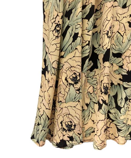 RAEY（レイ）RAEY (レイ) シルクカシュクールワンピース イエロー サイズ:4の古着・服飾アイテム