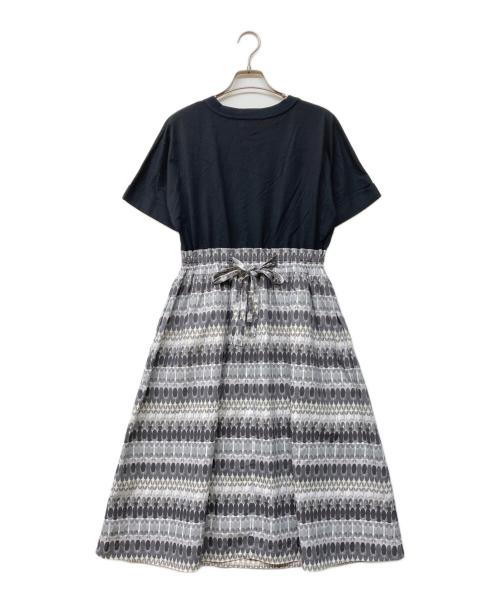 BLUE LABEL CRESTBRIDGE（ブルーレーベルクレストブリッジ）BLUE LABEL CRESTBRIDGE (ブルーレーベルクレストブリッジ) ドッキングワンピース ブラック サイズ:36の古着・服飾アイテム