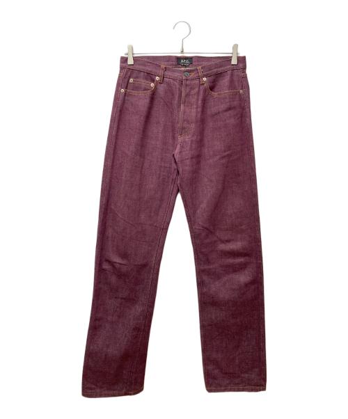 A.P.C.（アーペーセー）A.P.C. (アーペーセー) デニムパンツ ボルドー サイズ:31の古着・服飾アイテム
