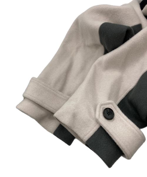 UNITED TOKYO（ユナイテッドトーキョー）UNITED TOKYO (ユナイテッドトーキョー) ビッグカラーコート ブラック×ベージュ サイズ:2の古着・服飾アイテム