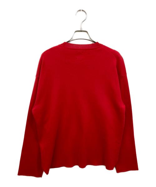 BATONER（バトナ―）BATONER (バトナ―) 32G スムースコットン クルーネック レッド サイズ:2の古着・服飾アイテム