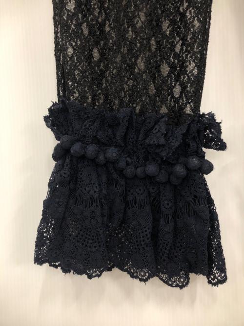 natsumi osawa（ナツミオオサワ）natsumi osawa (ナツミオオサワ) lace shibori pants ブラック サイズ:-の古着・服飾アイテム