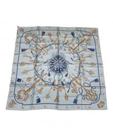 HERMES（エルメス）の古着「カレ90」｜ライトブルー