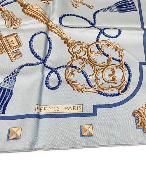 HERMES（エルメス）HERMES (エルメス) カレ90 ライトブルーの古着・服飾アイテム