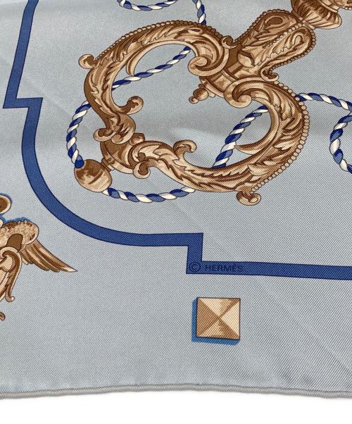 HERMES（エルメス）HERMES (エルメス) カレ90 ライトブルーの古着・服飾アイテム