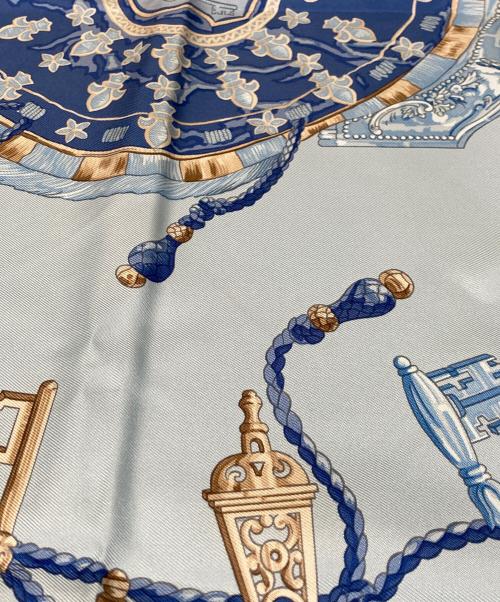 HERMES（エルメス）HERMES (エルメス) カレ90 ライトブルーの古着・服飾アイテム