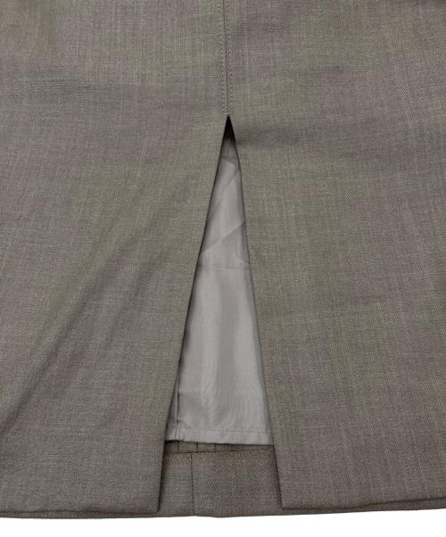 ANAYI（アナイ）ANAYI (アナイ) ポリエステル ロングタックスカート ブラウン サイズ:38の古着・服飾アイテム